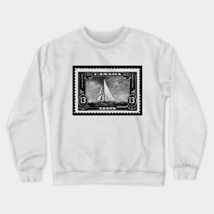 Britannia Ship Canada Postage Stamp Crewneck Sweatshirt